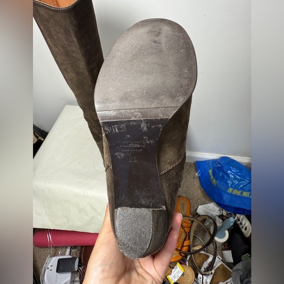 J.Crew Leather Suede Knee High Heeled Made in Italy Boots Size 8.5 - Picture 15 of 16